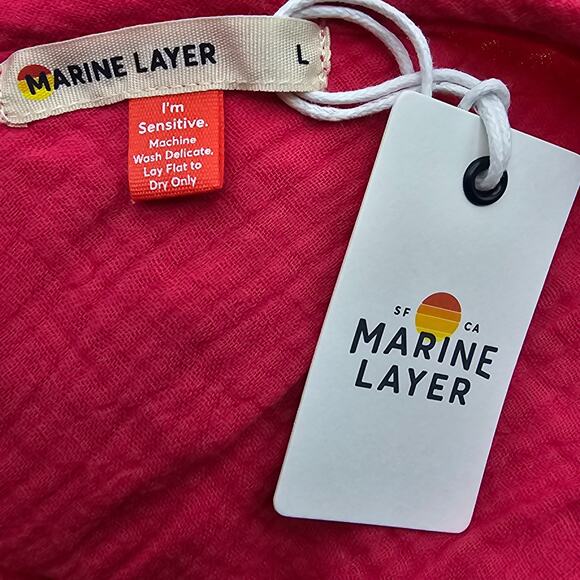 Marine Layer Womans size L Corinne Maxi Dress Rainbow Colorblock Sleeveless NEW - Picture 6 of 8